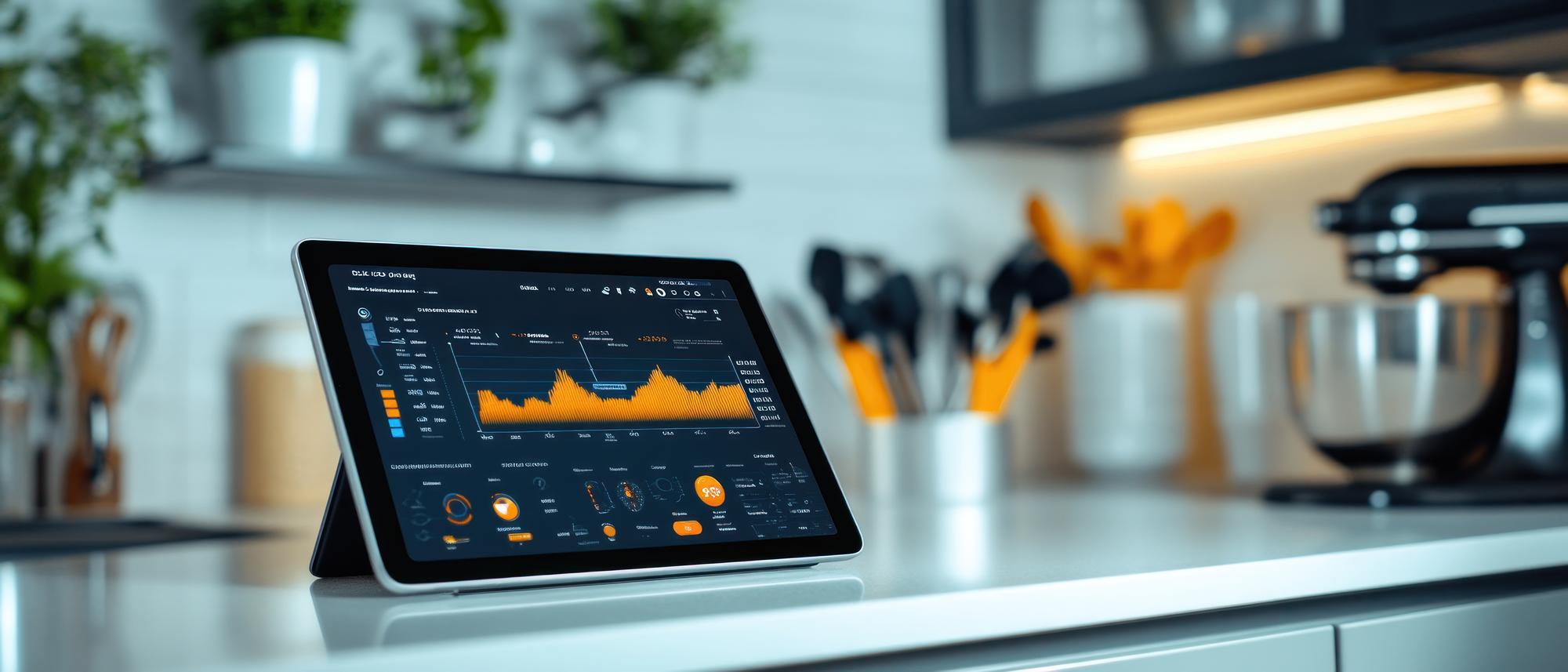 Analytics dashboard with charts